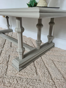 Large Linen Coffee Table