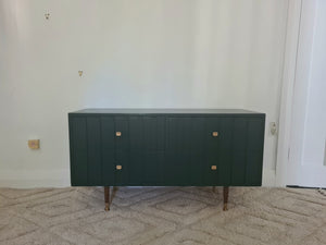 Deep Green Mahogany Lowboy/Sideboard