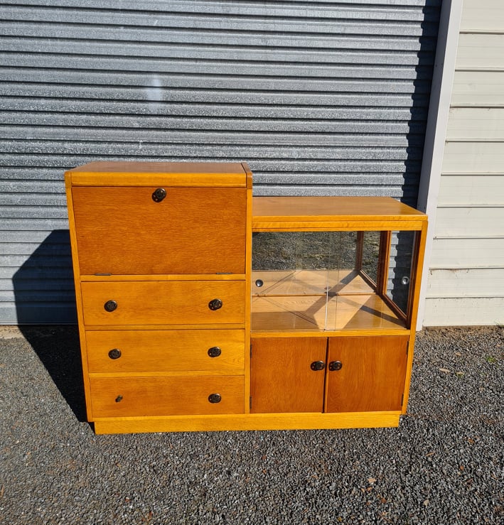 Blonde Oak Drinks Cabinet